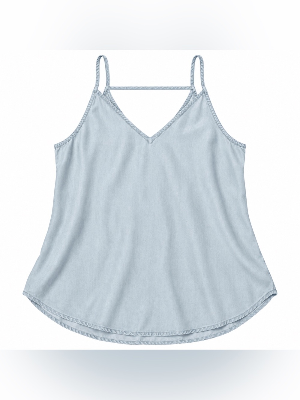 LOFT Light Blue Lyocell Cami Tank Top Size M